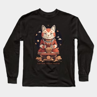 Fortune Cookie Master Asian Cat Long Sleeve T-Shirt